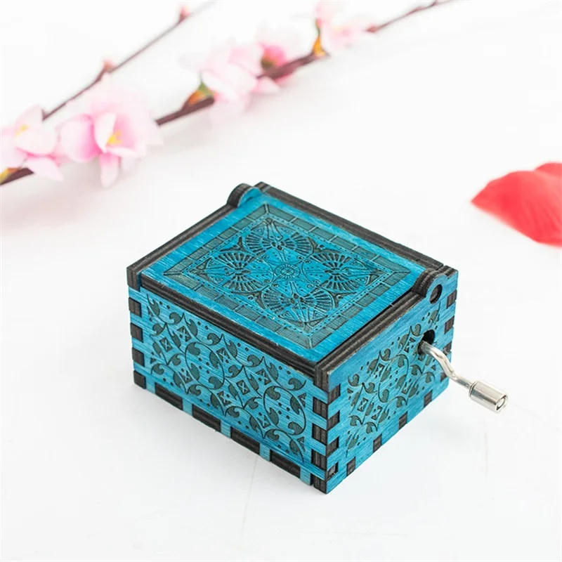 Game The Legend of Zelda Theme Handmade Engraved Wooden Music Box Crafts Cosplay