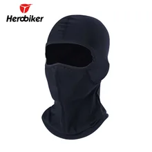 Herobiker Мото-маска унисекс черная Лыжная маска Балаклава Moto лето зима Уход за кожей лица Маска Мотоцикл Пейнтбол Рыбалка Gorro