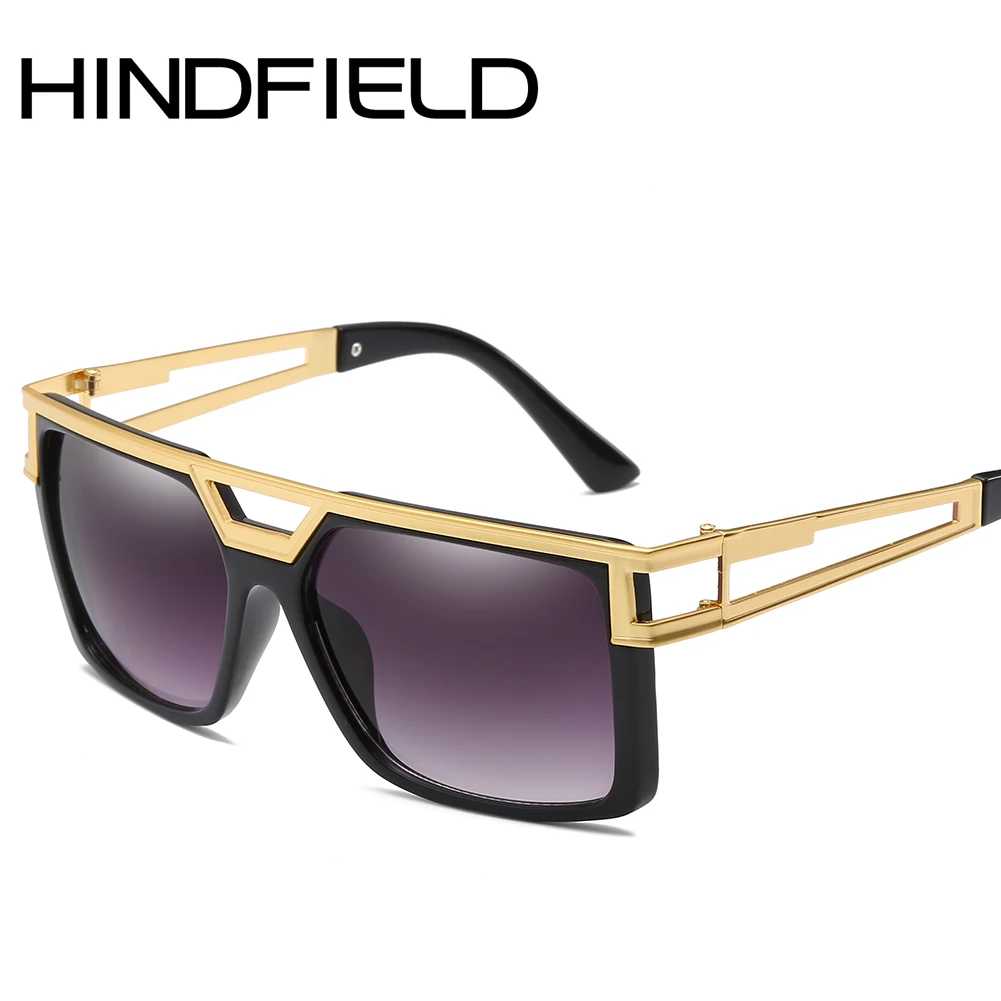 

Hindfield Big Sunglasses Male Brand Designed Sunglasses Women Rectangle Eyeglass Transparent Lens Fashion Accessories O276