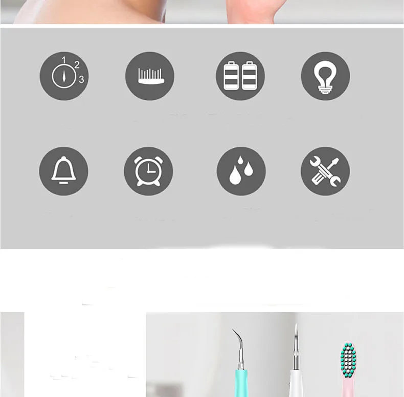 Портативный Электрический ирригатор для полости рта, Стоматологический Скейлер, калькулятор для зубов, растворяющий пятна на зубах, зубной камень, инструмент для стоматолога, отбеливания зубов, здоровье