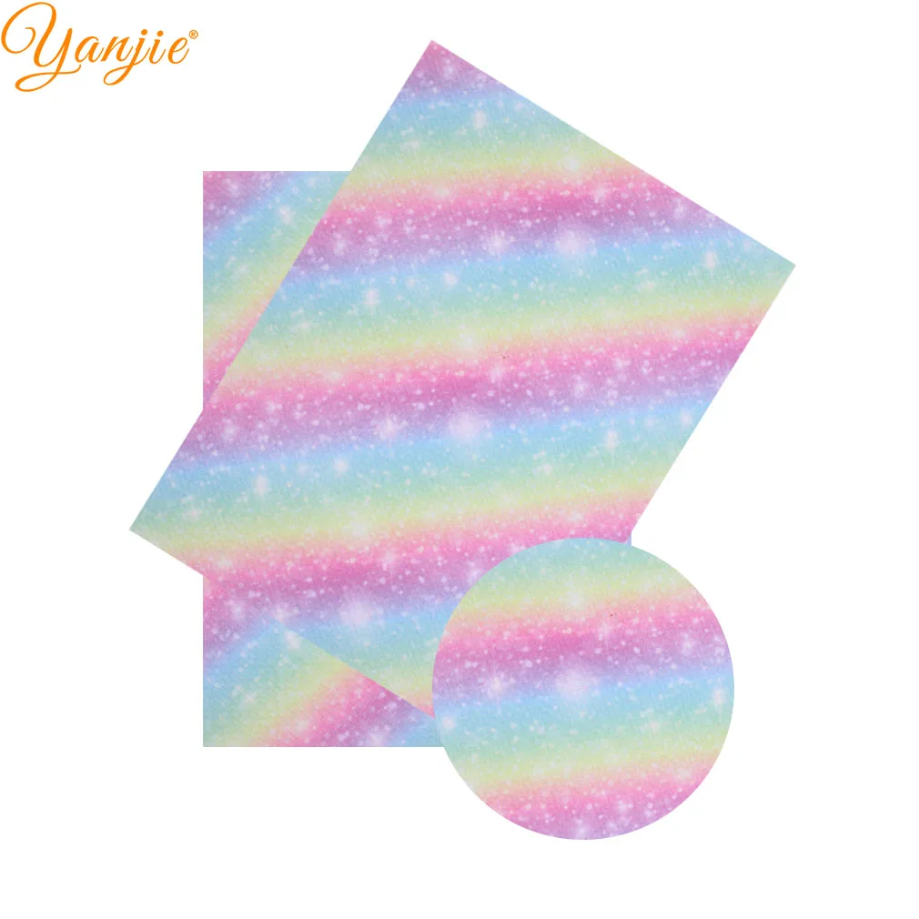 

20X27cm Rainbow Waffle Fabric DIY Knot-bow Headband Accessories Sewing Floral/Donut Printed Handmade Girl Headwear Crafts