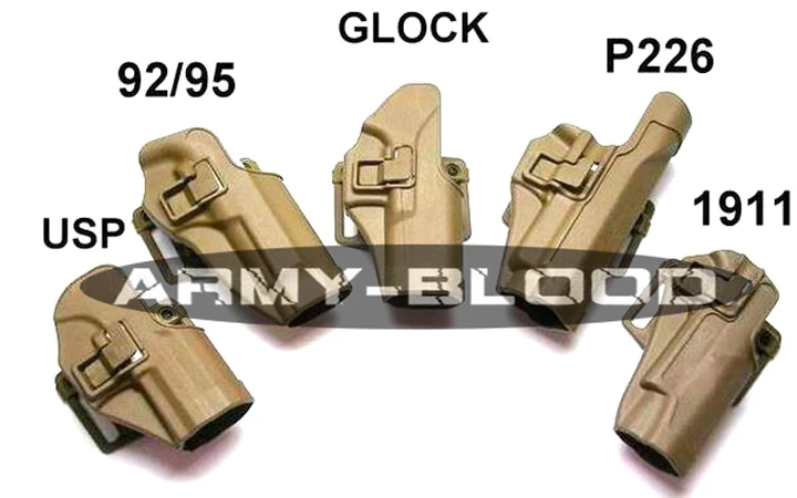 CQC поясная подвесная тактическая кобура серии(BK/DE - Цвет: GLOCK DE