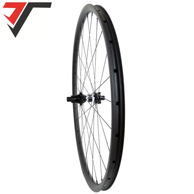 Flash Deal TRIPS Boost 29er MTB Carbon Wheels 40mm Width 350 Mountain Bicycle Carbon WheelSet AM straight pull thru axle Wheel sapim spokes 4