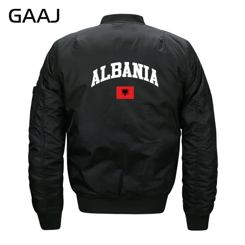 

GAAJ Albania Flag Jackets Men 6XL 7XL 8XL Plus Size Jacket Brand Clothing Fashion For Male Military Style War #6214V