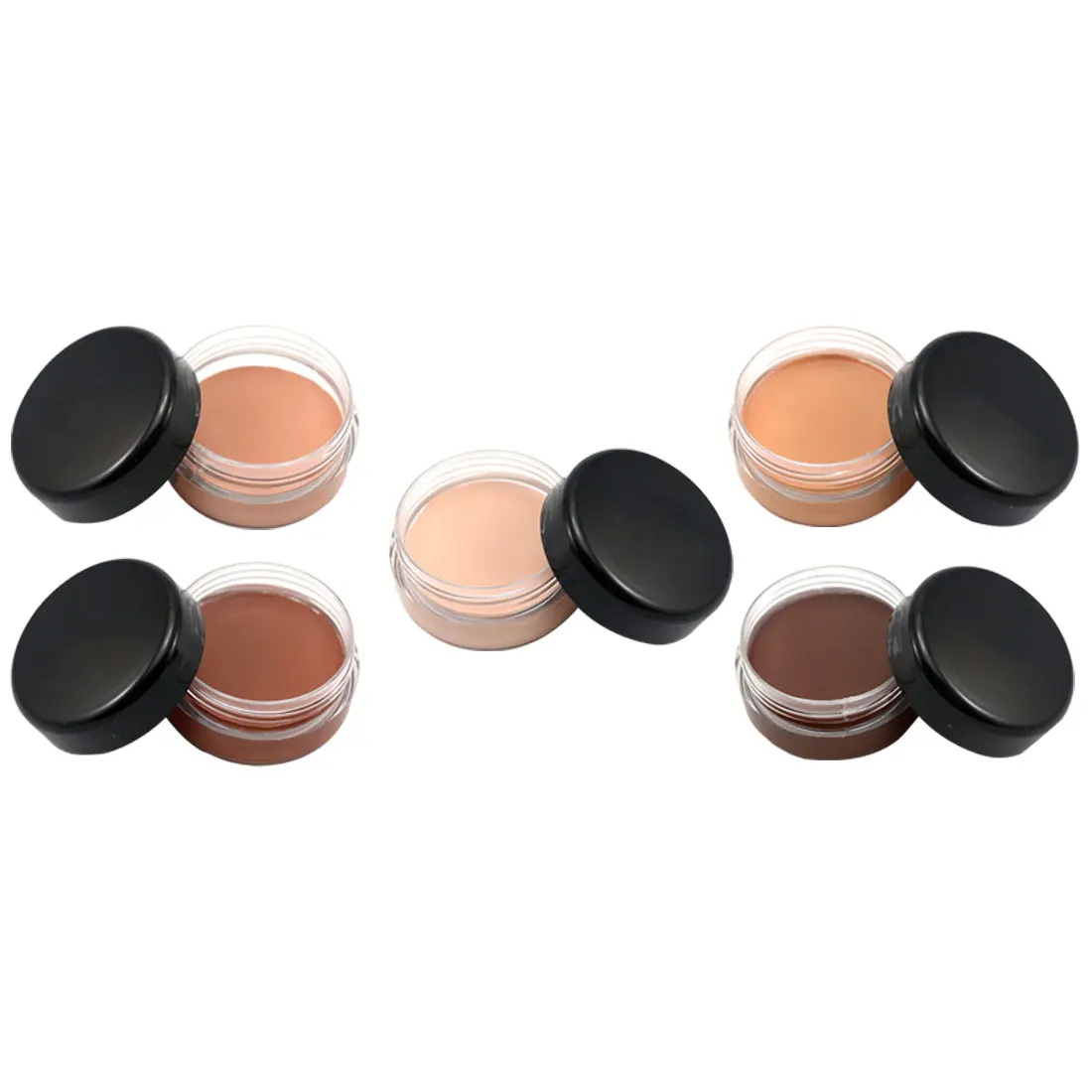 

Facial Lips Eyes Foundation Cream 5 Color Concealer Cream Concealing Dark Spots Eyes Dark Circle Cream Concealer Concealer