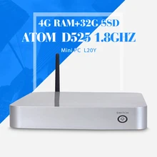 Mini PC ,Tablet Case ,D525 4G RAM,32G SSD,WIFI,VGA,Fan Motherboard ,Keyboard And Mouse ,Laptop Thin Client