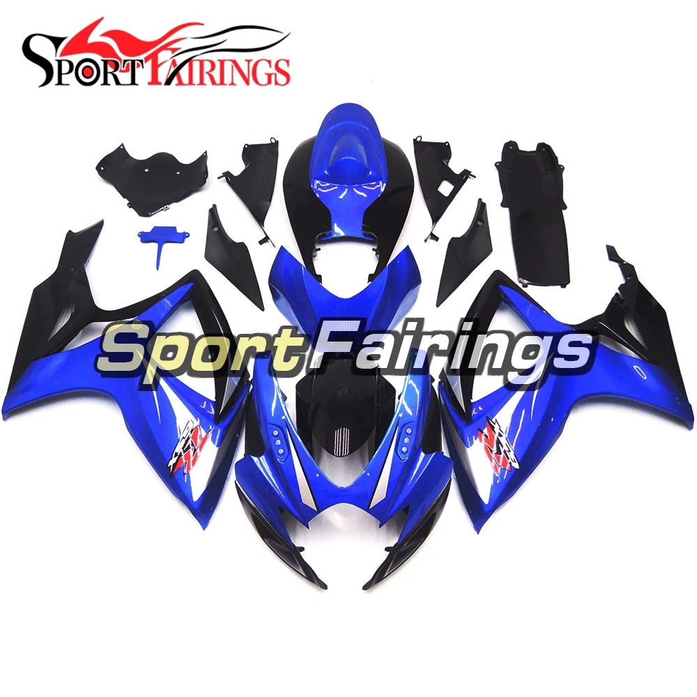 Front Nose Fairings fit Suzuki 2006 2007 GSXR 600 750 K6 Injection Black Blue