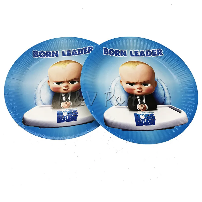 20 шт./лот Boss Baby вечерние тема партии одноразовые посуда день рождения детский душ