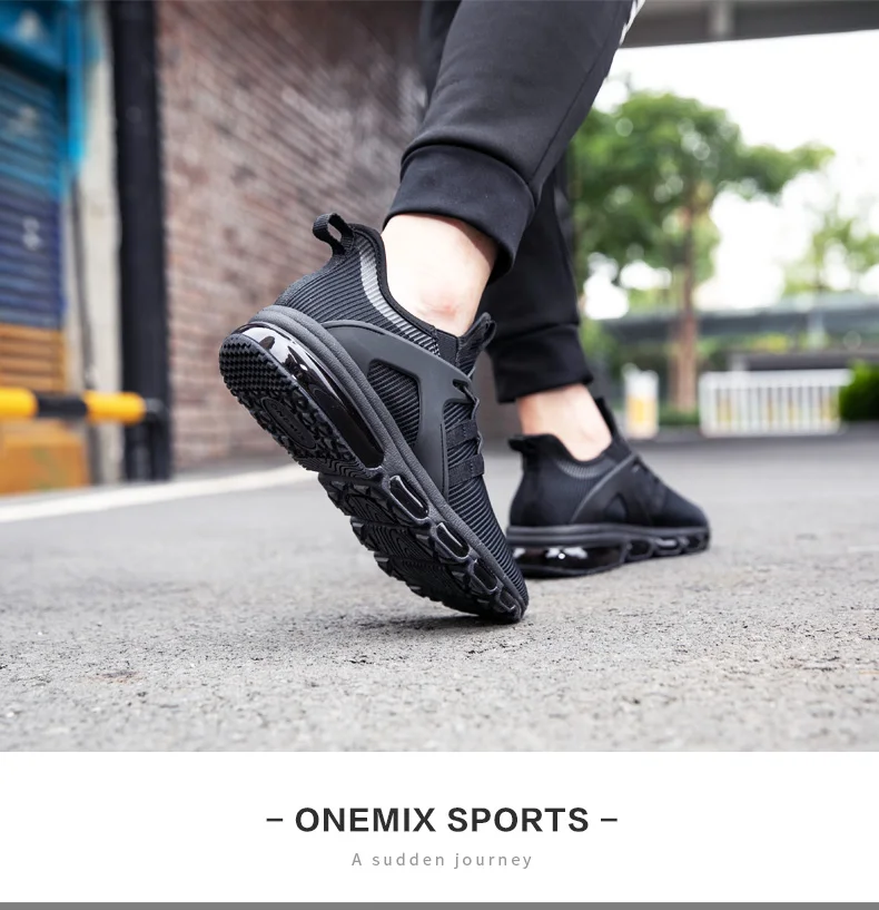 ONEMIX/Повседневные кроссовки для женщин; обувь для бега; коллекция года; дышащая обувь на воздушной подушке без шнуровки; Цвет белый; обувь для пробежек и тренировок; большой размер 43