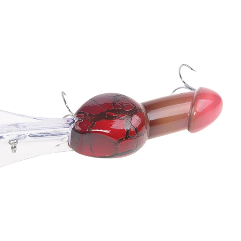  1PCS New Model Fishing Lure Minnow 140mm/26.5g Penis Swim Funny Rattle Crankbait Spinner Bass With 