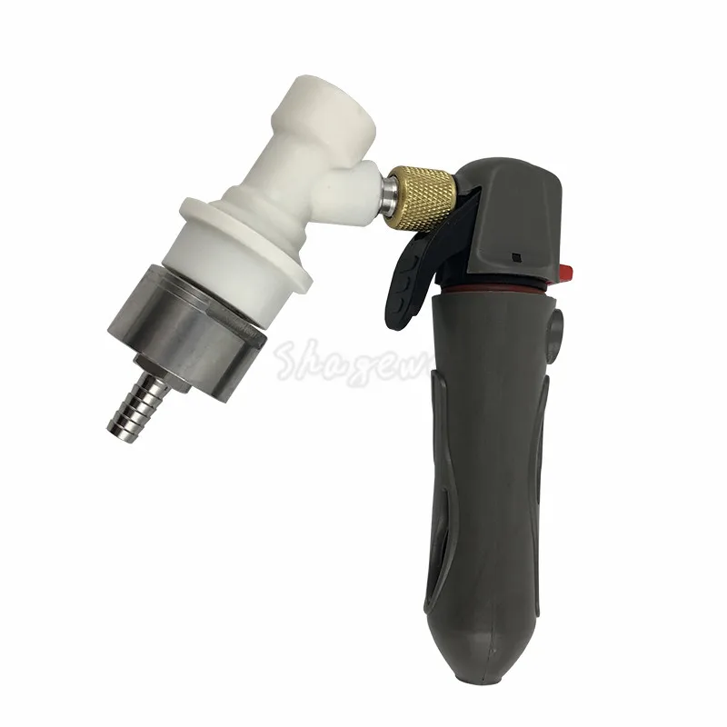 

Cornelius Keg Co2 Charger With Ball Lock Gas Disconnect and Stainless Carbonation Cap,w/ 5/16" Barb Homebrew Beer Soda Making