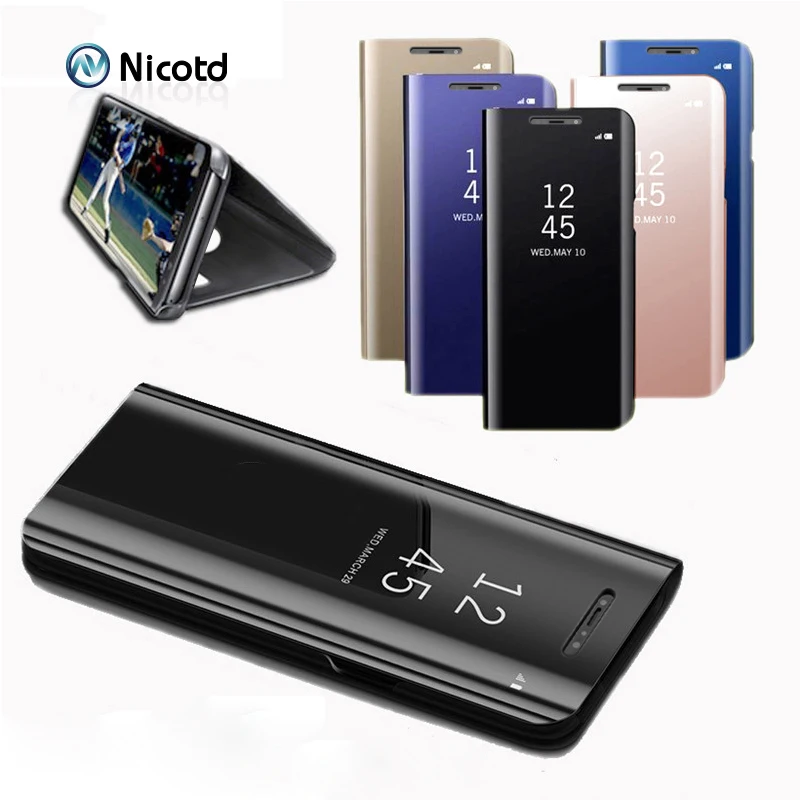 

Smart Mirror Flip Phone Case For Xiaomi Redmi note 7 Back Cover Case For Xiomi Redmi Note 6 pro 6 6A 5 5plus Note5 pro 4X A2lite