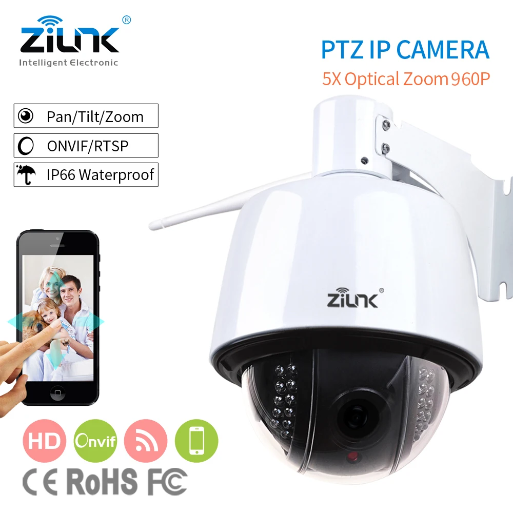 imágenes para ZILNK Speed Dome PTZ IP Cámara Al Aire Libre 2.8-12mm Auto-focus IP66 Impermeable Onvif H.264 HD 960 P Wifi Inalámbrico de Cámaras de Seguridad imágenes para ZILNK Speed Dome PTZ IP Cámara Al Aire Libre 2.8-12mm Auto-focus IP66 Impermeable Onvif H.264 HD 960 P Wifi Inalámbrico de Cámaras de Seguridad