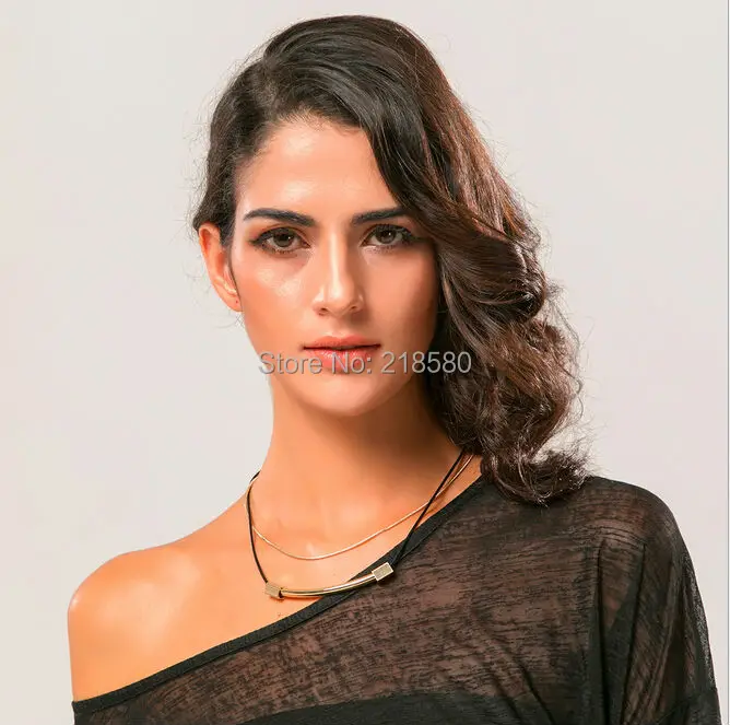 

YC Gold Tube Choker Necklace YCN56