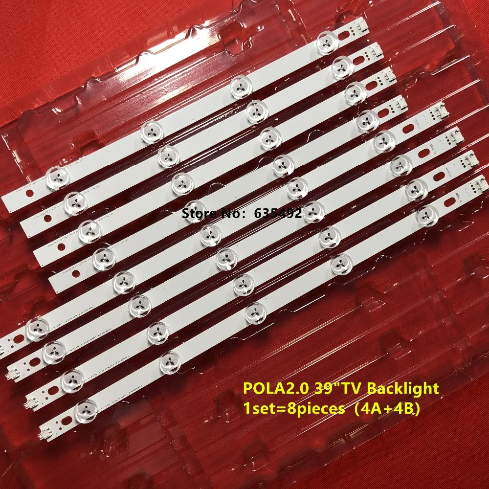1 комплект = 8 шт.(4A+ 4B) Светодиодный фонарь подсветки forTV HC390DUN-VCFP1-21X 39LN5400 39LA6200 LG innotek POLA 2,0 POLA2.0 3" A/B
