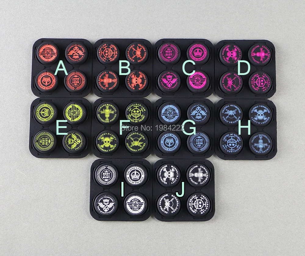 30Set Joystick Cap Silicone Per Psv 1000 2000 Rocker Cap Per One Piece & Crown Thumb Grip Stick Cap Cover Skin Ocgame