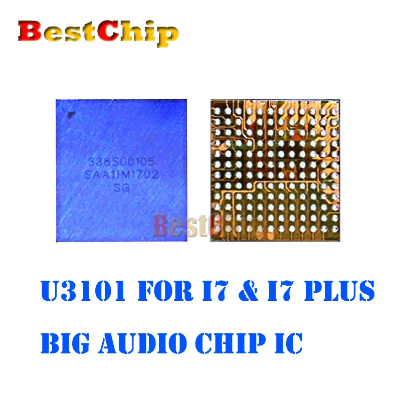 

BestChip 100% New 10pcs/lot U3101 for iphone 7 7plus big main audio codec ic chip CS42L71