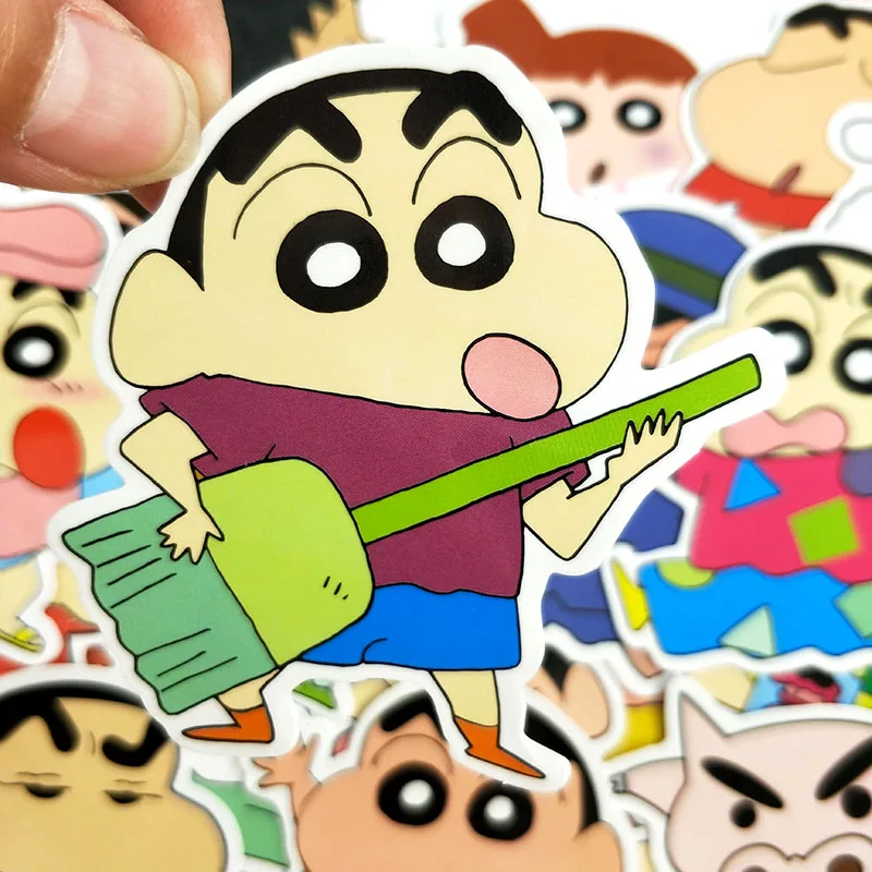 50 шт./упак. Crayou Shin-chan стикер s мультфильм стикер для ноутбука холодильник Мотоцикл Велосипед игрушечные чемоданчики наклейка для ребенка