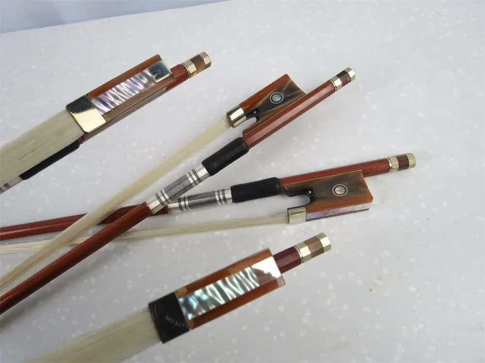 

4pcs High quality Brazilwood Round Stick 4/4 violin bow