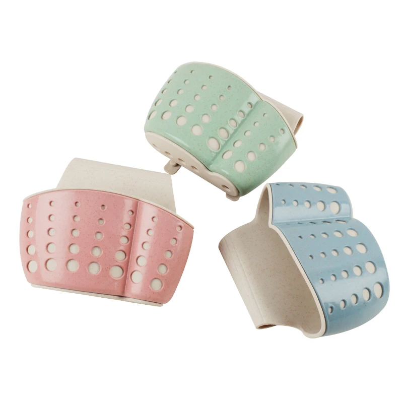 Hourong قابل للتعديل المفاجئة بالوعة الصابون الإسفنج حامل تخزين الرف شنقا استنزاف سلة حامل أرفف الجرف الحمام منظم مطبخ