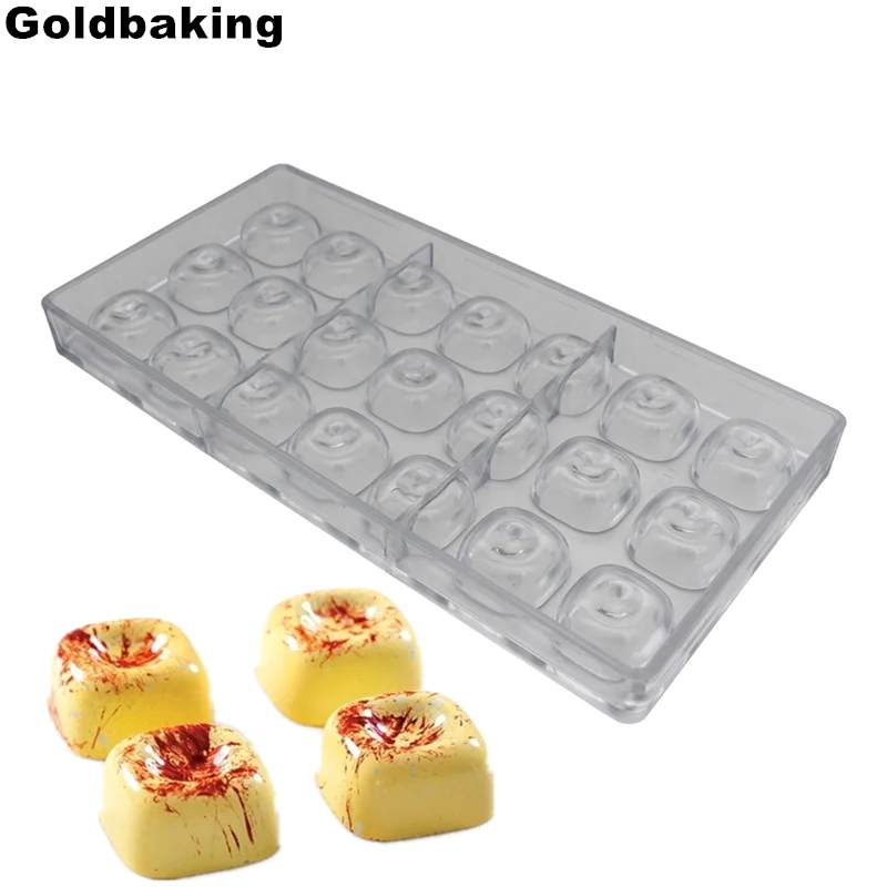 

Goldbaking Square Chocolate Mold Polycarbonate Chocolate DIY Mould New Arrival Baking Molds