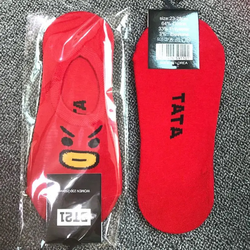 النساء للجنسين القطن قارب الجوارب انخفاض قطع غير مرئية Kpop Bangtan الفتيان لطيف Kawaii الحيوان الرموز التعبيرية لوح التزلج الهيب هوب الجوارب