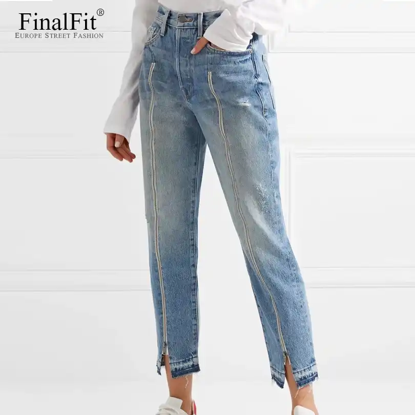 jeans with zippers on legs womens