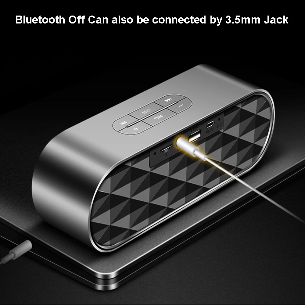 Mini Wireless Bluetooth Speaker Portable BT Speaker Surging Bass Speaker With Full Range Boombox TF Slot For MP3 Computer