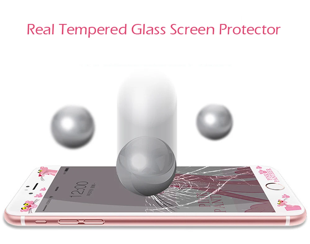 9H-HD-Tempered-Glass-Screen-Protector-For-iPhone-6-6s-Plus-7-Plus-8-Plus-Pink-Panther-Cartoon-Cute-3D-Curved-Soft-Edge-Film-SF48- (3)