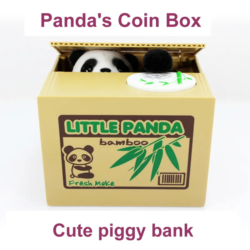 Cute Panda автоматический палантин монета копилка Размер экономия денег коробка деньги подарки Новинка игрушки для детей FSWOB копилка подарок