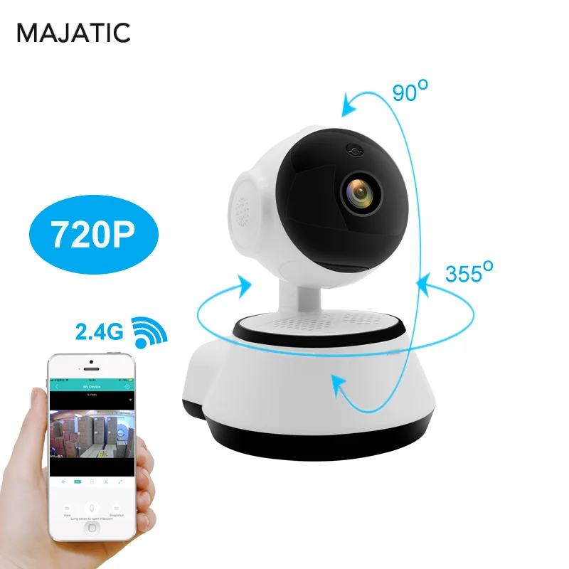 

Majatic Wifi IP Camera Wireless Surveillance Home Security Cameras Night Vision CCTV Camera Wi-fi Baby Monitor PTZ IP Camera