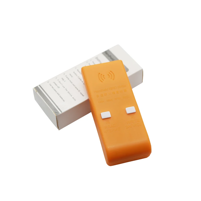 

Handheld 125/250/375/500KHz RFID ID Card Writer/Copier Duplicator Rewritable ID Keyfobs Tags Card Programmer Reader