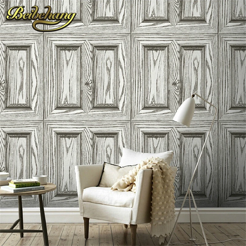 beibehang Pvc wallpaper wood design Wall paper Roll For living room 3D Wallpaper for home decoration papel de parede listrado