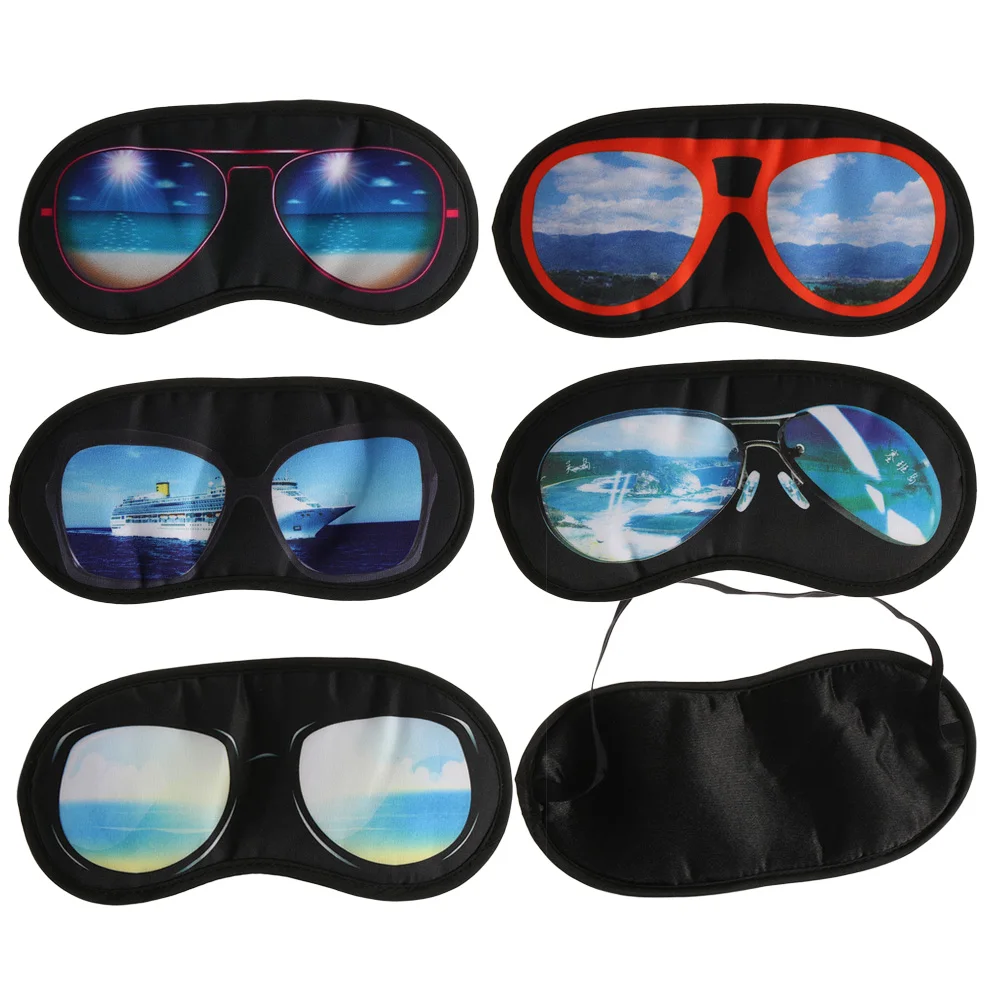 

Random!! Utility Sleep Eye Mask Sunglasses Shade Cover Blindfold Eyepatch Shield Rest Travel Sleeping Aids Eyeshade Makeup Tool