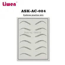 Высокое качество 5 шт./партия Профессиональная Косметика постоянный макияж бровей кожа для обучения татуировкам для микроблейдинга бровей