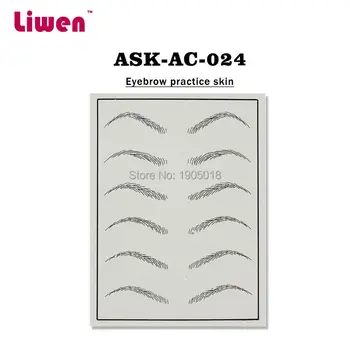 

Top quality 5pcs/lot Professional Cosmetic Permanent Makeup Eyebrow Tattoo Practice Skin for microblading lip brows