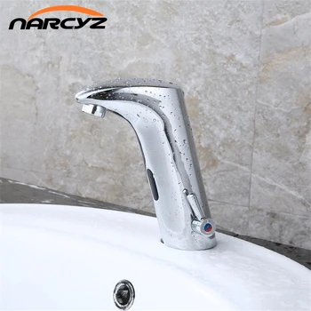 

Faucet Sensor Bathroom Automatic Hands Touch Free Water Saving Inductive Electric Water Tap Battery Power Basin Faucets XR8802
