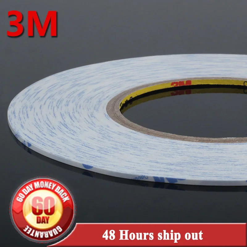1.5mm*50M 9448 White Double Sided Adhesive Tissue Tape for Phone Screen