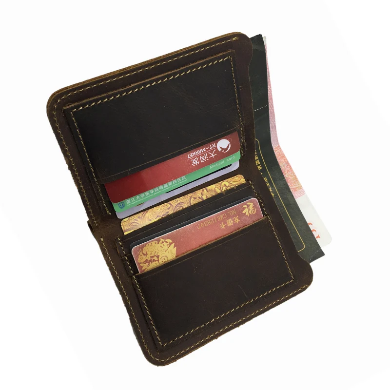 

Short Simple Purse Men Wallet Business Men's Genuine Leather Wallets