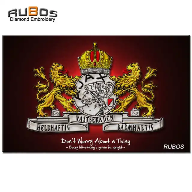 RUBOS WIJ ZIJN AJAX Soccer Diamond Painting Square Or Round 5D Diy