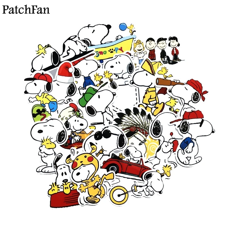 12 компл./лот Patchfan 20 шт./компл. собака мультфильм Забавная детская наклейка для DIY телефон багаж ноутбук телефон водонепроницаемый стикер A1661