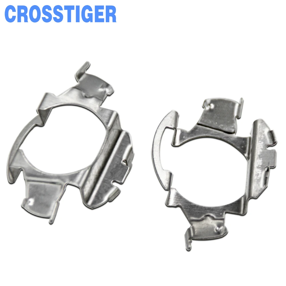 

2 Pcs H7 Adapter Base Bulb Holders Connector for HID Xenon Car Headlight Retainer Clips Kit Car-styling Silver