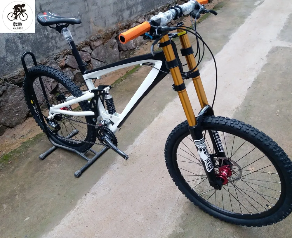 Excellent Kalosse  full suspension bicycle  30  speed Hydraulic brakes   M610   mountain bicycle Downhill DH mountain bike 26*2.35inch 21