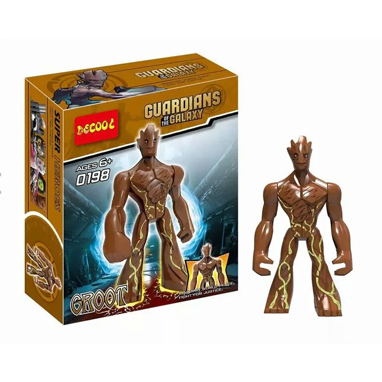 

Decool Heroes Guardians of The Galaxy Groot 0198 1 Pcs/lot ABS Plastic Building Block Set Best Gift