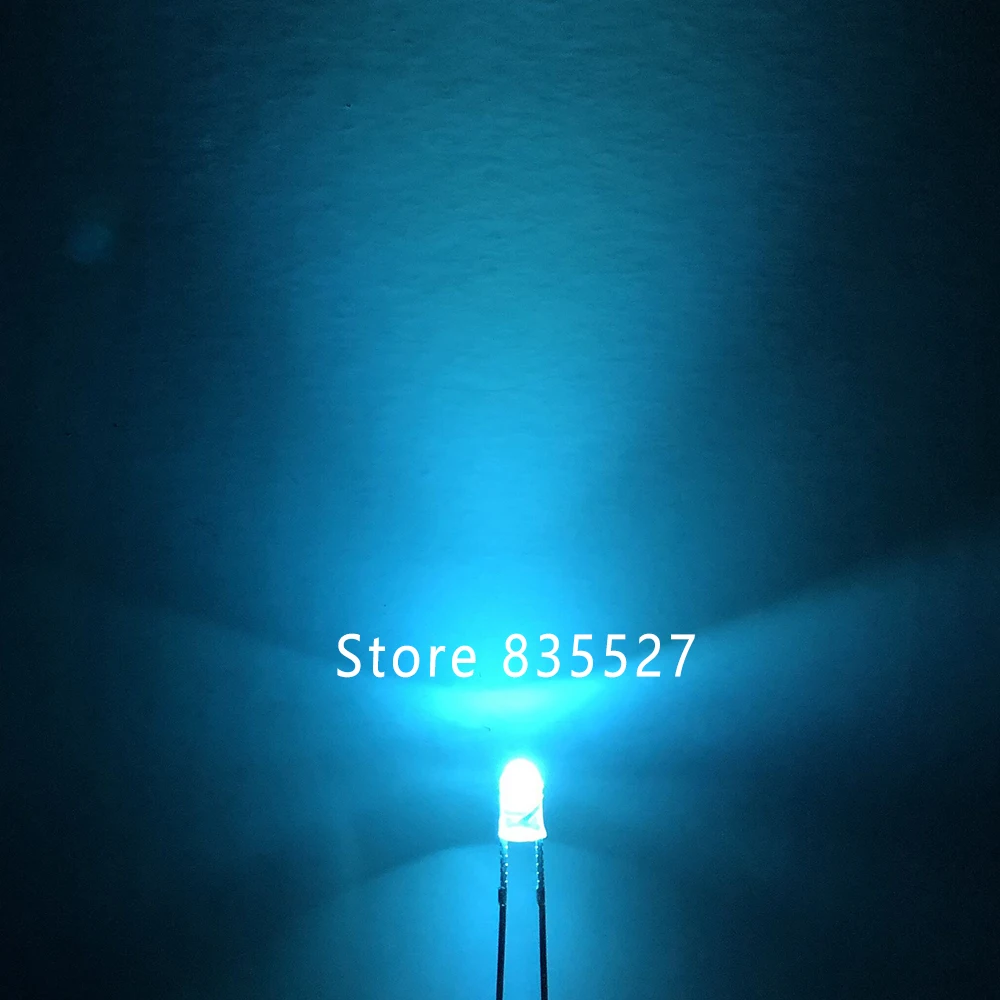 50 шт. F3 3 мм круглый светильник ice blue sky blue бесконечный светодиодный светильник-излучающие диоды прозрачная вода DIP механическая клавиатура переоборудование лампы