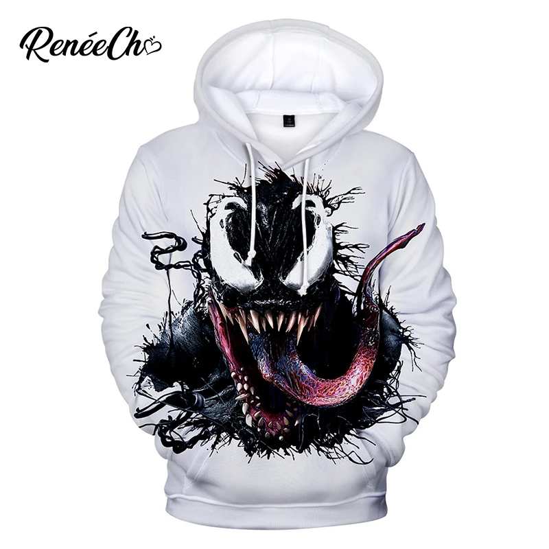 Venom Hoodie Männer 3d Druck Marvel Film Kostüm Halloween Kostüm Für  Erwachsene Plus Größe Hip Pop Sweatshirt Super Man Kleidung