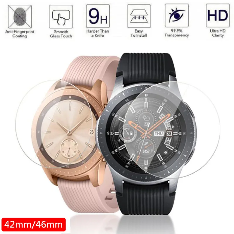 2 шт. защитная пленка из закаленного стекла для Samsung Galaxy Watch 46 мм 42 мм|Защита экрана