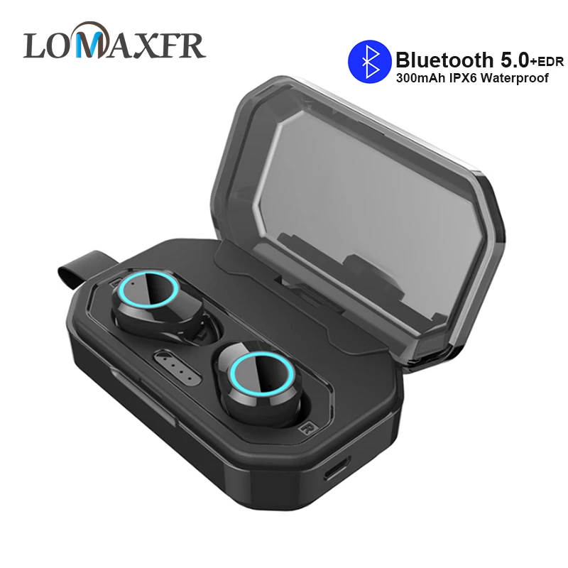 

TWS Bluetooth 5.0 Earphone Wireless Sport Headphone Noise Cancelling HIFI Bass Running Earbuds with microphone for Iphone Xiaomi