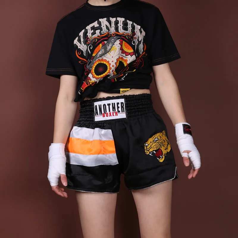 Pantalones cortos de Boxeo Tailandés para hombre y mujer, Shorts de  leopardo MMA, Muay Thai, Boxeo, Lucha, Trunks, deportivos, partido, Sanda,  baratos - AliExpress Deportes y entretenimiento