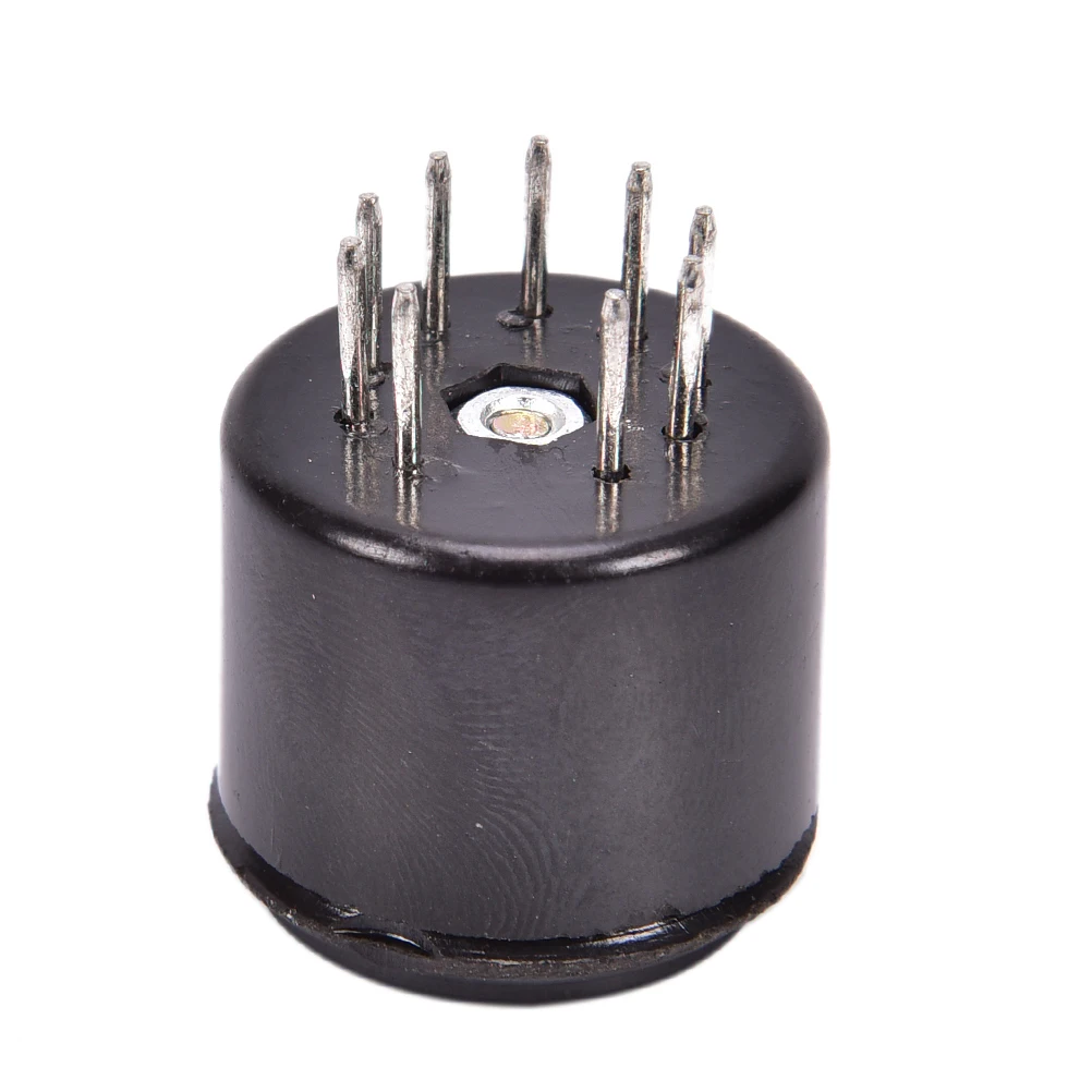 Черные электрические вилки 9 Pin 1500V бакелитовая вакуумная трубка Saver база для 12AX7
